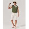 COOFANDY Men’s Sleeveless Shirts Cotton Workout Tank Tops Muscle Cut Off Shirt Summer Beach Casual Oversized Washed Tee(Army Green)