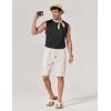COOFANDY Men’s Sleeveless Shirts Cotton Workout Tank Tops Muscle Cut Off Shirt Summer Beach Casual Oversized Washed Tee(Black)
