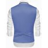 COOFANDY Men’s Suit Vests Slim Fit Waistcoat Notch Lapel Casual Formal Vest(Dark Purple)