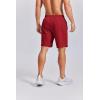 COOFANDY Mens Swim Trunks 7 inch Bathing Suit with Mesh Liner Swim Shorts Board Short Swimsuit(Dark Red)