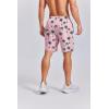 COOFANDY Mens Swim Trunks 7 inch Bathing Suit with Mesh Liner Swim Shorts Board Short Swimsuit(Pink Coconut Tree)
