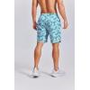 COOFANDY Mens Swim Trunks 7 inch Bathing Suit with Mesh Liner Swim Shorts Board Short Swimsuit(Turquoise Dolphin and Whale)