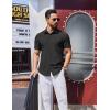 COOFANDY Mens Wrinkle Free Shirts 2026 Short Sleeve Casual Button Down Summer Dress Shirts(Deep Gray)