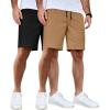 2 Pack  Black  Dark Khaki