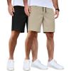 2 Pack  Black  Light Khaki