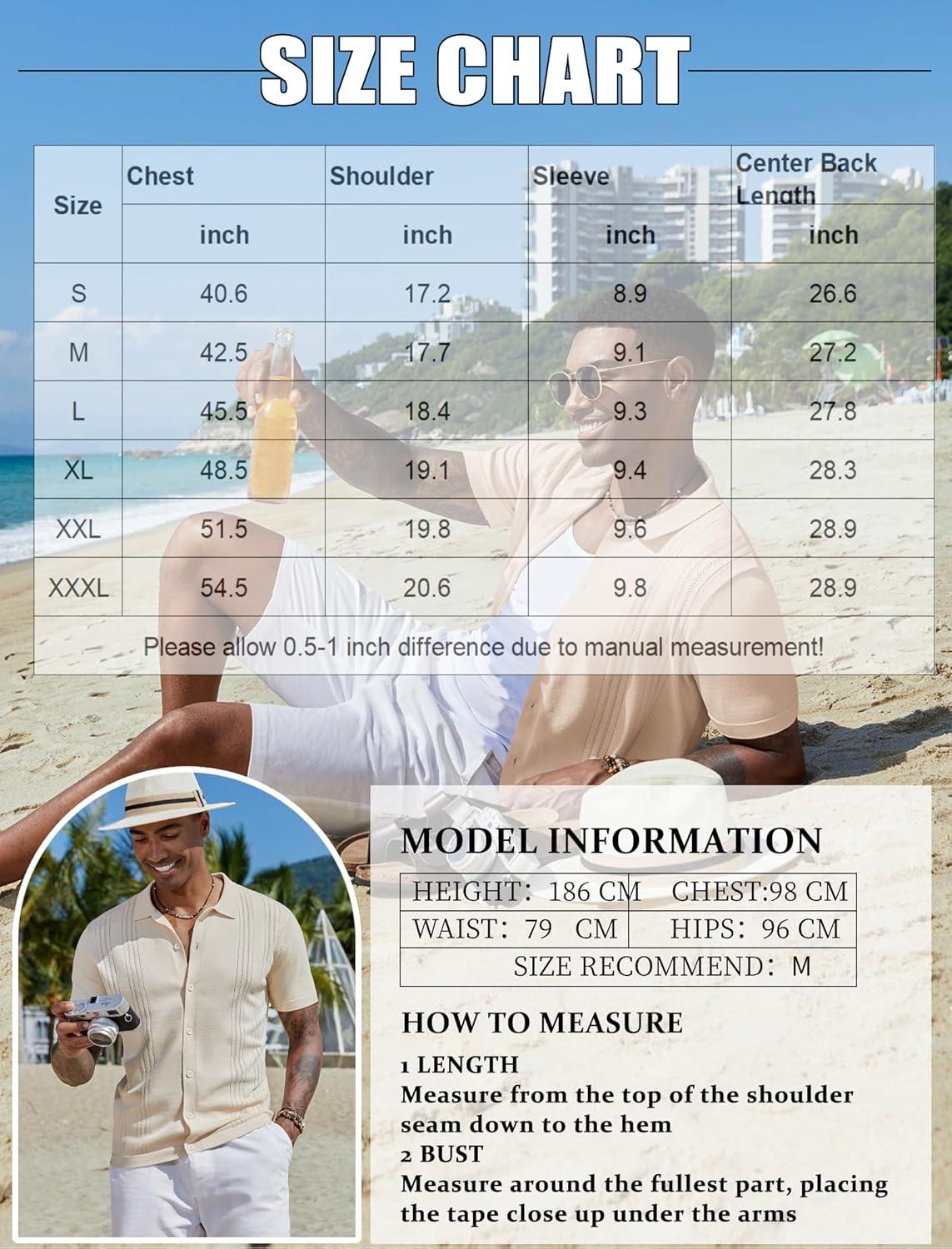 imageCOOFANDY Men Casual Button Down Shirts Short Sleeve Summer Beach Shirt Fashion Camp TopsApricot