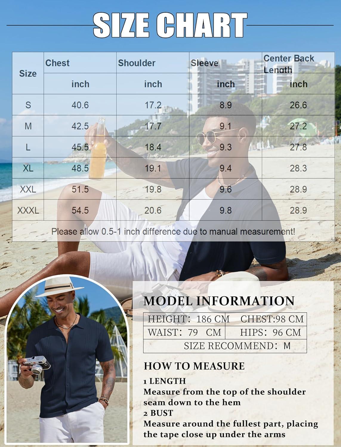 imageCOOFANDY Men Casual Button Down Shirts Short Sleeve Summer Beach Shirt Fashion Camp TopsNavy Blue