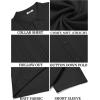 COOFANDY Men Casual Button Down Shirts Short Sleeve Summer Beach Shirt Fashion Camp Tops(Black)