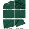 COOFANDY Men Casual Button Down Shirts Short Sleeve Summer Beach Shirt Fashion Camp Tops(Ever Green)