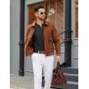 COOFANDY Mens Quarter Zip Polo Sweater Long Sleeve Knit Polo Shirts Casual Lightweight Dress Pullover(Black)
