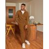 COOFANDY Men’s Tracksuit 2 Piece Set Geometric Texture Quarter Zip Pullover Sweatshirt Athletic Running Sweatsuits(Light Brown)