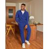 COOFANDY Men’s Tracksuit 2 Piece Set Geometric Texture Quarter Zip Pullover Sweatshirt Athletic Running Sweatsuits(Sky Blue)