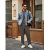 COOFANDY Men’s Tracksuits 2 Piece Casual Athletic Sweatsuit Quarter Zip Pullover Long Sleeve Running Sport Outfits(Dark Grey)
