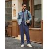 COOFANDY Men’s Tracksuits 2 Piece Casual Athletic Sweatsuit Quarter Zip Pullover Long Sleeve Running Sport Outfits(Navy Blue)