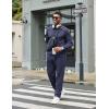 COOFANDY Men’s Tracksuits 2 Piece Casual Athletic Sweatsuit Quarter Zip Pullover Long Sleeve Running Sport Outfits(Navy Blue)