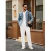 COOFANDY Men’s Tracksuits 2 Piece Casual Athletic Sweatsuit Quarter Zip Pullover Long Sleeve Running Sport Outfits(White)