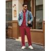 COOFANDY Men’s Tracksuits 2 Piece Casual Athletic Sweatsuit Quarter Zip Pullover Long Sleeve Running Sport Outfits(Wine Red)