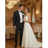 COOFANDY Men’s Suits 2 Piece Classic Fit Casual Suits Sets 2 Button Blazer Jacket And Dress Pants For Wedding Business Prom(Black)