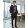 COOFANDY Men’s Suits 2 Piece Classic Fit Casual Suits Sets 2 Button Blazer Jacket And Dress Pants For Wedding Business Prom(Black)