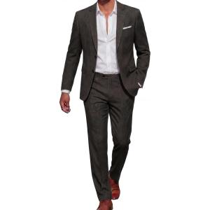 COOFANDY Men’s Suits 2 Piece Classic Fit Casual Suits Sets 2 Button Blazer Jacket And Dress Pants For Wedding Business Prom(Dark Grey)