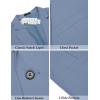 COOFANDY Men’s Casual Linen Blazer Lightweight Regular Fit Sport Coat One Button Suit Jacket(Denim Blue)