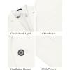 COOFANDY Men’s Casual Linen Blazer Lightweight Regular Fit Sport Coat One Button Suit Jacket(White)