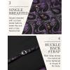 COOFANDY Men’s Suit Vest Paisley Floral Victorian Vests Gothic Steampunk Formal Waistcoat Tuxedo Vests with Notched Lapels(Purple Paisley)
