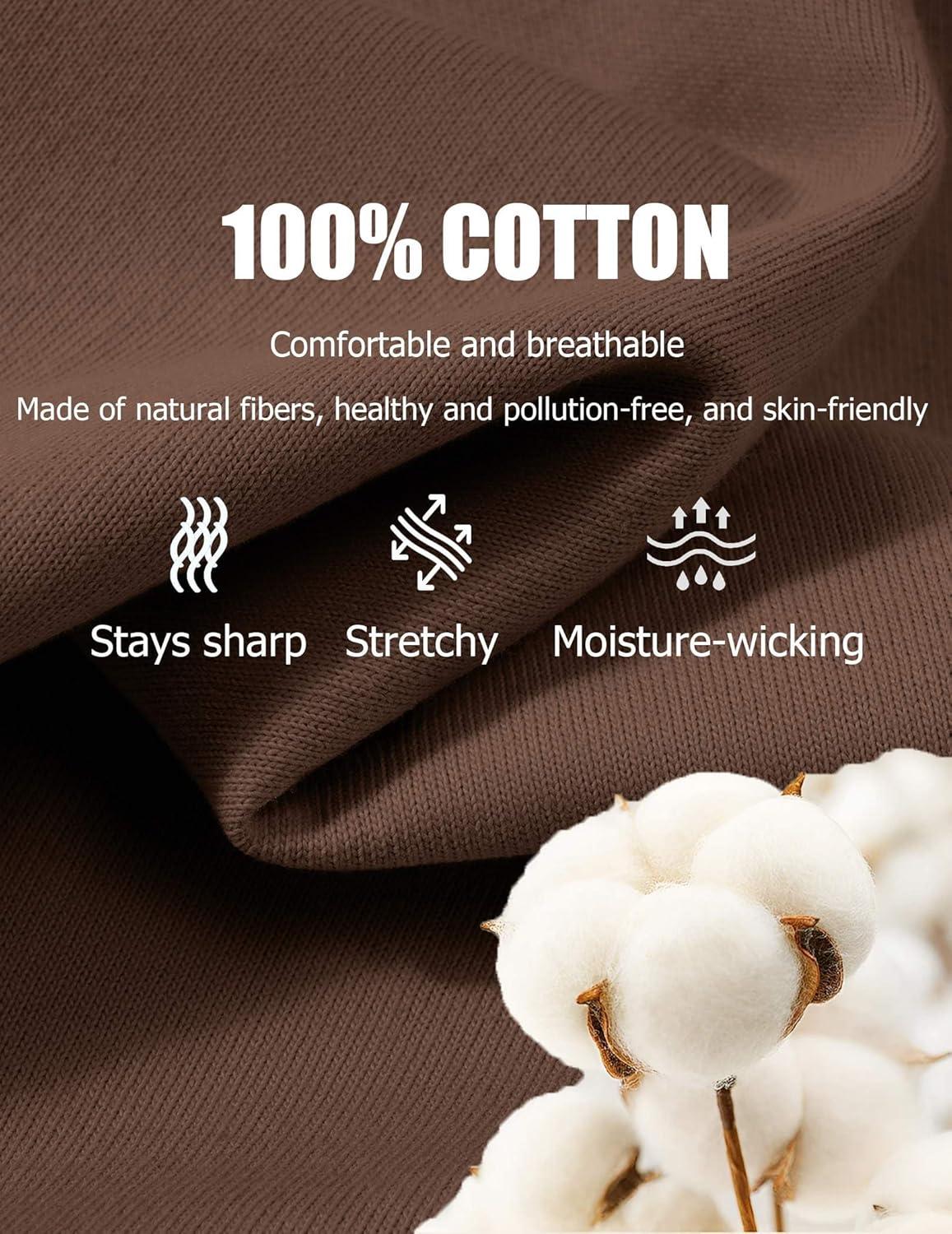 imageCOOFANDY Mens T Shirts 100 Cotton V Neck Tee Shirt Plain Short Sleeve Casual ShirtsBrown