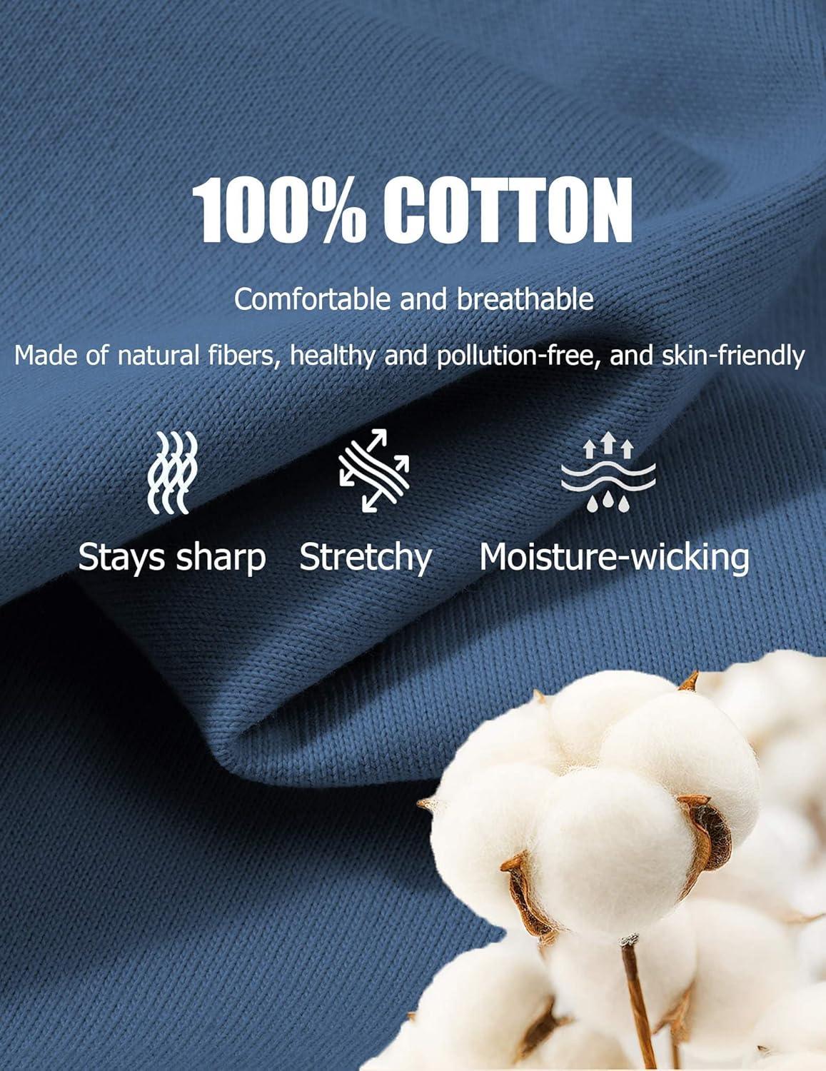 imageCOOFANDY Mens T Shirts 100 Cotton V Neck Tee Shirt Plain Short Sleeve Casual ShirtsDeep Blue