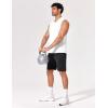 COOFANDY Men’s Workout Tank Tops V Neck Sleeveless Shirts Quick Dry Athletic Gym Muscle T Shirt Lightweight Soft Tee(White)