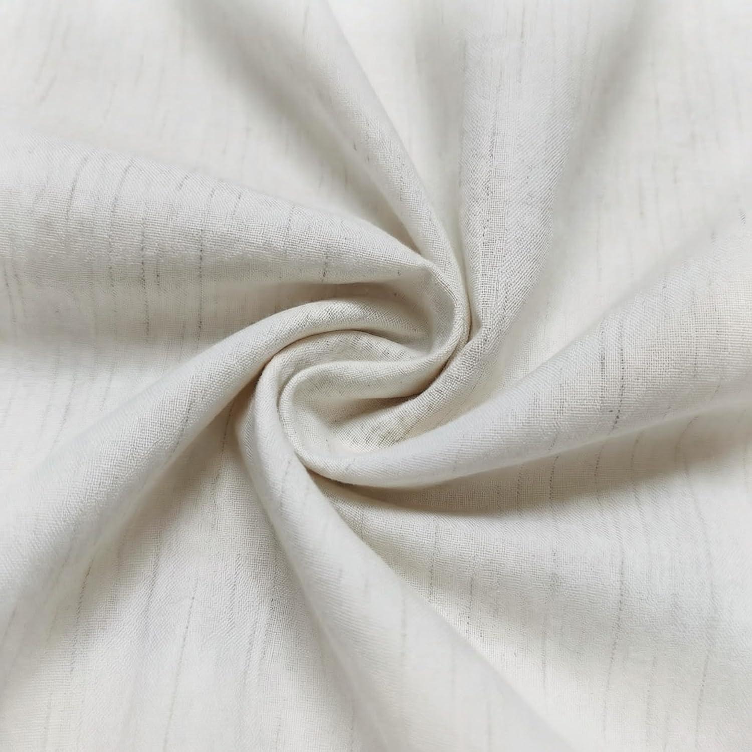 imageCOOFANDY Mens Casual Shorts Pleated Front 9 Linen Textured Dress ShortsWhite