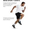 COOFANDY 3 Pack Men’s Athletic T-Shirts Short Sleeve – Quick Dry Moisture Wicking Workout Shirts for Running, Gym, Casual(A-white/White/White-3 Pack)