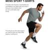 COOFANDY 3 Pack Men’s Athletic T-Shirts Short Sleeve – Quick Dry Moisture Wicking Workout Shirts for Running, Gym, Casual(Z-black/Light Grey/Royal Blue-3 Pack)