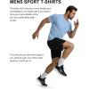 COOFANDY 3 Pack Men’s Athletic T-Shirts Short Sleeve – Quick Dry Moisture Wicking Workout Shirts for Running, Gym, Casual(Z-black/White/Blue-3 Pack)