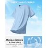 COOFANDY 3 Pack Men’s Athletic T-Shirts Short Sleeve – Quick Dry Moisture Wicking Workout Shirts for Running, Gym, Casual(Z-dark Grey)