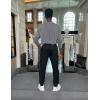 COOFANDY Men Casual Joggers Pants Cotton Cargo Elastic Waist Chino Pants Twill Hiking Outdoor Sweatpants(Black)