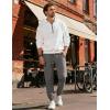 COOFANDY Men Casual Joggers Pants Cotton Cargo Elastic Waist Chino Pants Twill Hiking Outdoor Sweatpants(Dark Grey)