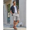COOFANDY Men’s Casual Cargo Shorts 10″ Drawstring Elastic Waist Shorts Summer Cotton Chino Work Shorts with 6 Pockets(Light Grey)