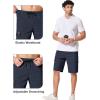 COOFANDY Men’s Casual Cargo Shorts 10″ Drawstring Elastic Waist Shorts Summer Cotton Chino Work Shorts with 6 Pockets(Navy Blue)
