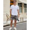 COOFANDY Men’s Casual Cotton Shorts Summer Beach 5 Inch Shorts Lightweight Drawstring Elastic Waist Chino Golf Shorts(Camouflage 1)