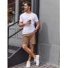 COOFANDY Men’s Casual Golf Shorts 7″/9″ Lightweight Stretch Quick-Dry Shorts for Hiking Work with 4 Pockets(Khaki)