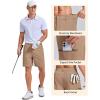 COOFANDY Men’s Casual Golf Shorts 7″/9″ Lightweight Stretch Quick-Dry Shorts for Hiking Work with 4 Pockets(Khaki)