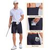 COOFANDY Men’s Casual Golf Shorts 7″/9″ Lightweight Stretch Quick-Dry Shorts for Hiking Work with 4 Pockets(Navy Blue)
