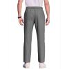 COOFANDY Men’s Casual Pants Elastic Waist Flat Front Dress Slacks Regular Fit Stretch Golf Pants Work Office Trousers(Dark Gray)