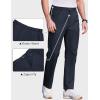 COOFANDY Men’s Casual Pants Elastic Waist Flat Front Dress Slacks Regular Fit Stretch Golf Pants Work Office Trousers(Deep Blue)