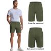 COOFANDY Men’s Casual Shorts 7″ Stretch Golf Shorts with 4 Pockets Quick Dry Lightweight Shorts Dress for Hiking Work(Army Green)
