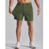 COOFANDY Men’s Casual Shorts 7″ Stretch Golf Shorts with 4 Pockets Quick Dry Lightweight Shorts Dress for Hiking Work(Army Green)