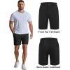 COOFANDY Men’s Casual Shorts 7″ Stretch Golf Shorts with 4 Pockets Quick Dry Lightweight Shorts Dress for Hiking Work(Black)