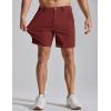 COOFANDY Men’s Casual Shorts 7″ Stretch Golf Shorts with 4 Pockets Quick Dry Lightweight Shorts Dress for Hiking Work(Brick Red)