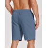 COOFANDY Mens Casual Shorts Cotton Drawstring Elastic Waist Lightweight 9″ Chino Golf Shorts Summer Beach Shorts(Denim Blue)